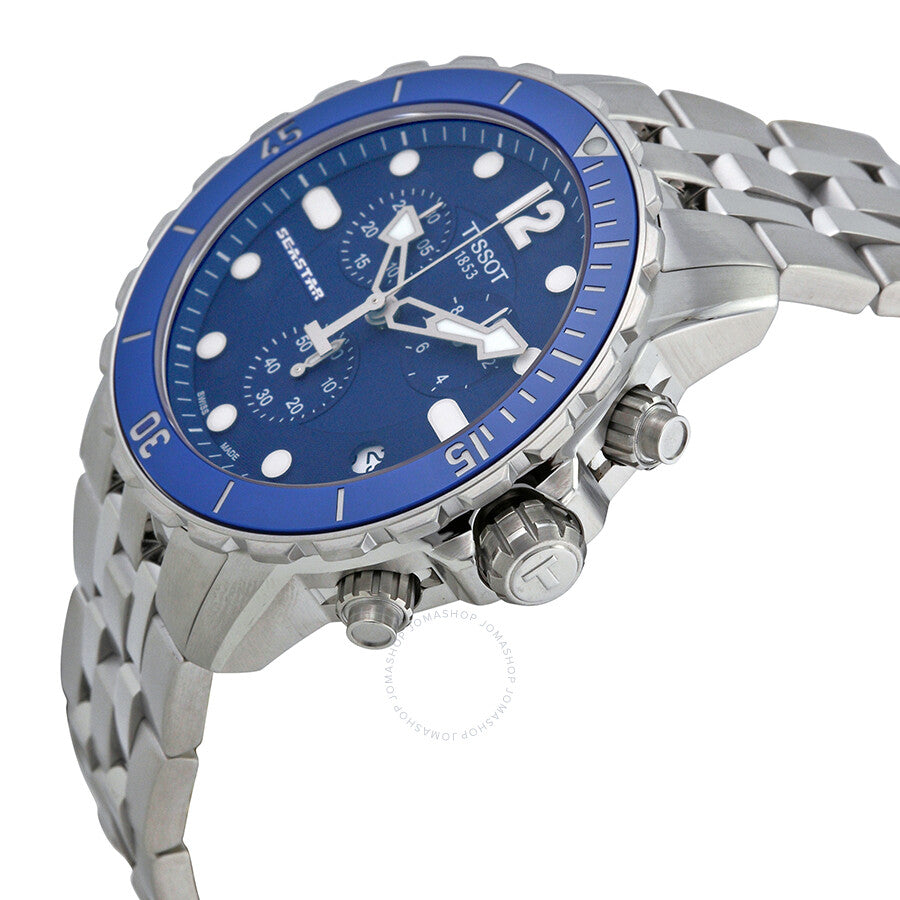 Tissot Seastar Chronograph Blue Dial Men's Watch T0664171104700 - Dawson Watches #2