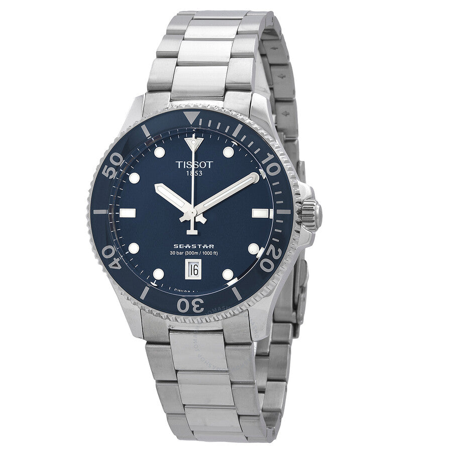 Tissot Seastar Quartz Blue Dial Men's Watch T120.410.11.041.00 - Dawson Watches