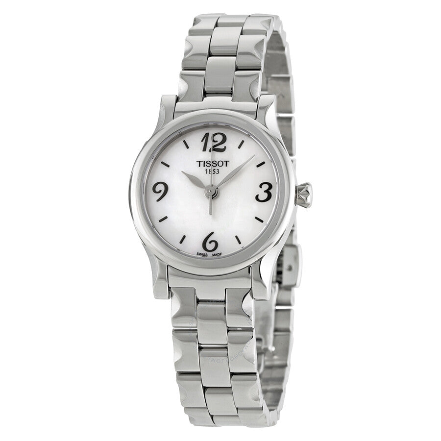 Tissot Stylis-T Mother of Pearl Dial Stainless Steel ladies Dial T0282101111702 - Dawson Watches
