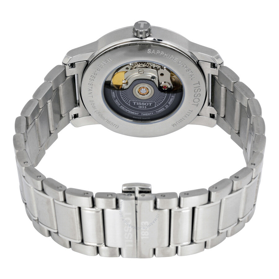 Tissot T-Classic Titanium Automatic Black Dial Men's Watch T0874074405700 - Dawson Watches #3
