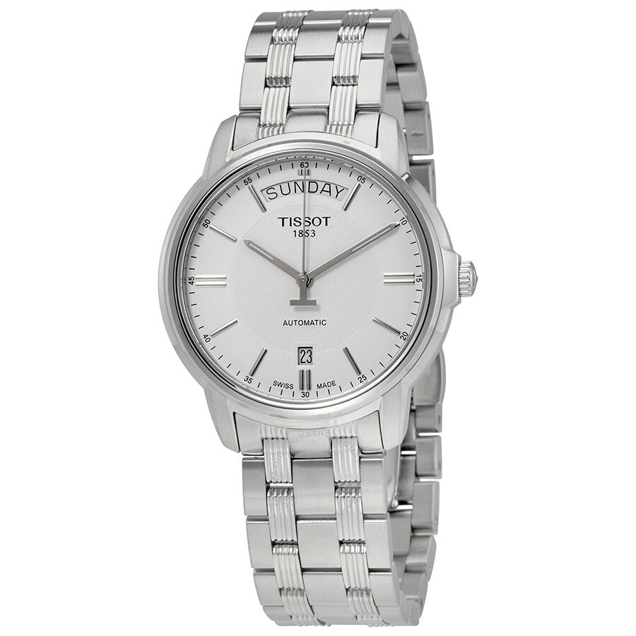 Tissot T-Classic Automatic III Day Date White Dial Men's Watch T065.930.11.031.00 - Dawson Watches