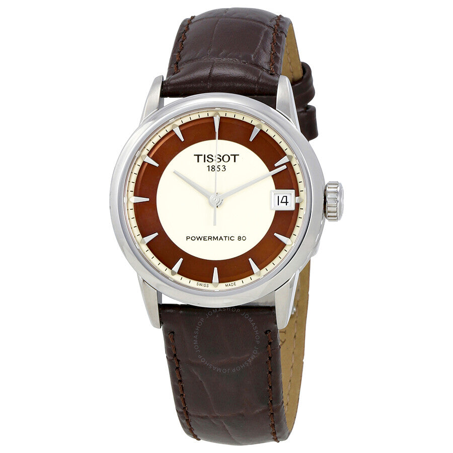 Tissot T-Classic Powermatic 80 Ivory Dial Ladies Watch T086.207.16.261.00 - Dawson Watches