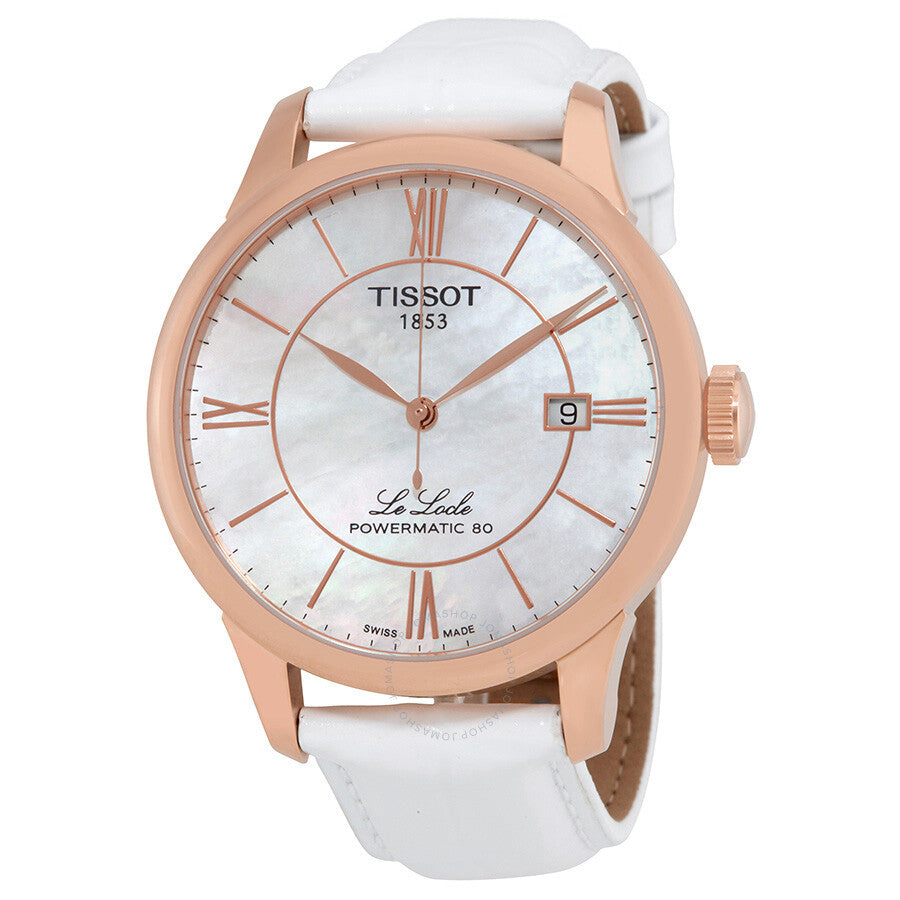 Tissot T-Classic Automatic White Mother of Pearl Ladies Watch T006.407.36.118.00 - Dawson Watches