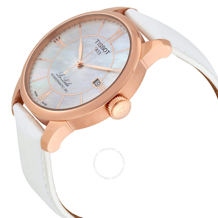 Tissot T-Classic Automatic White Mother of Pearl Ladies Watch T006.407.36.118.00 - Dawson Watches #2