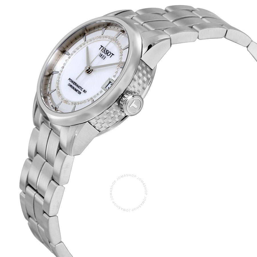 Tissot T-Classic Automatic Mother of Pearl Dial Diamond Ladies Watch T086.208.11.116.00 - Dawson Watches #2