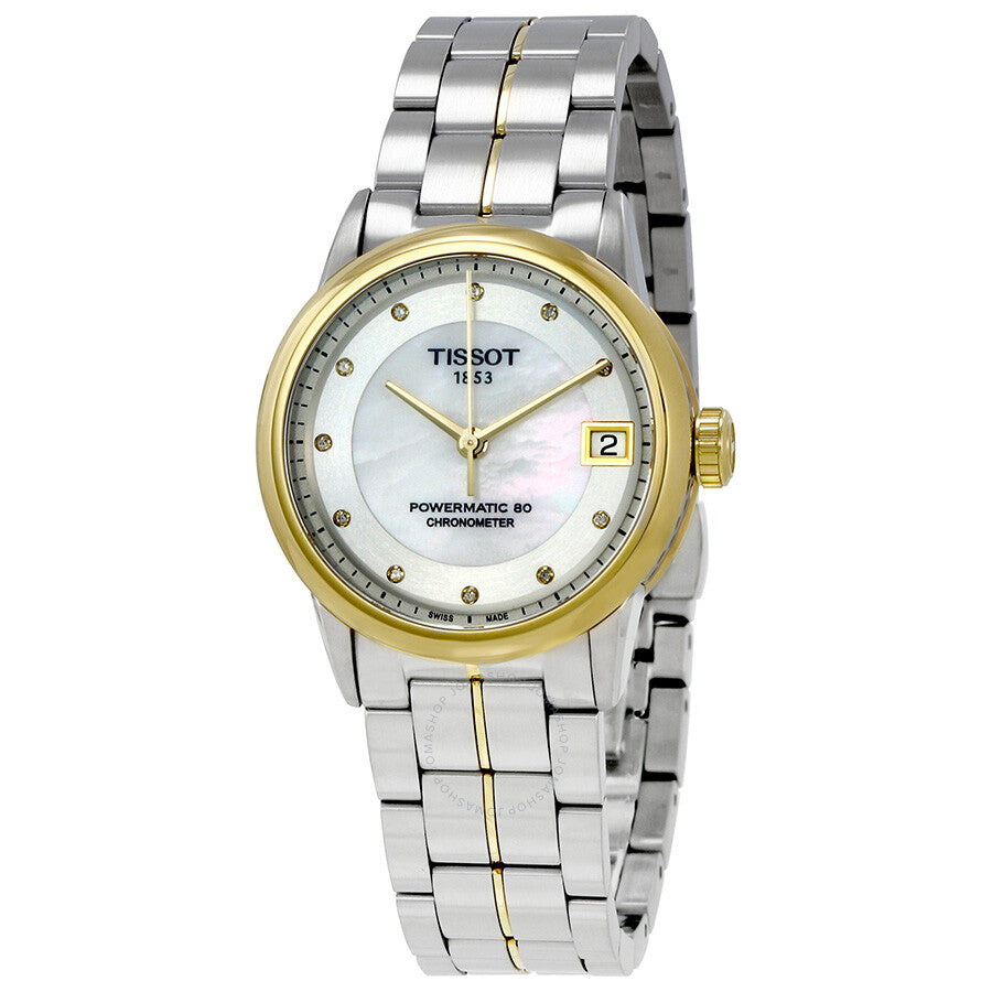 Tissot T-Classic Automatic Mother of Pearl Dial Ladies Watch T086.208.22.116.00 - Dawson Watches