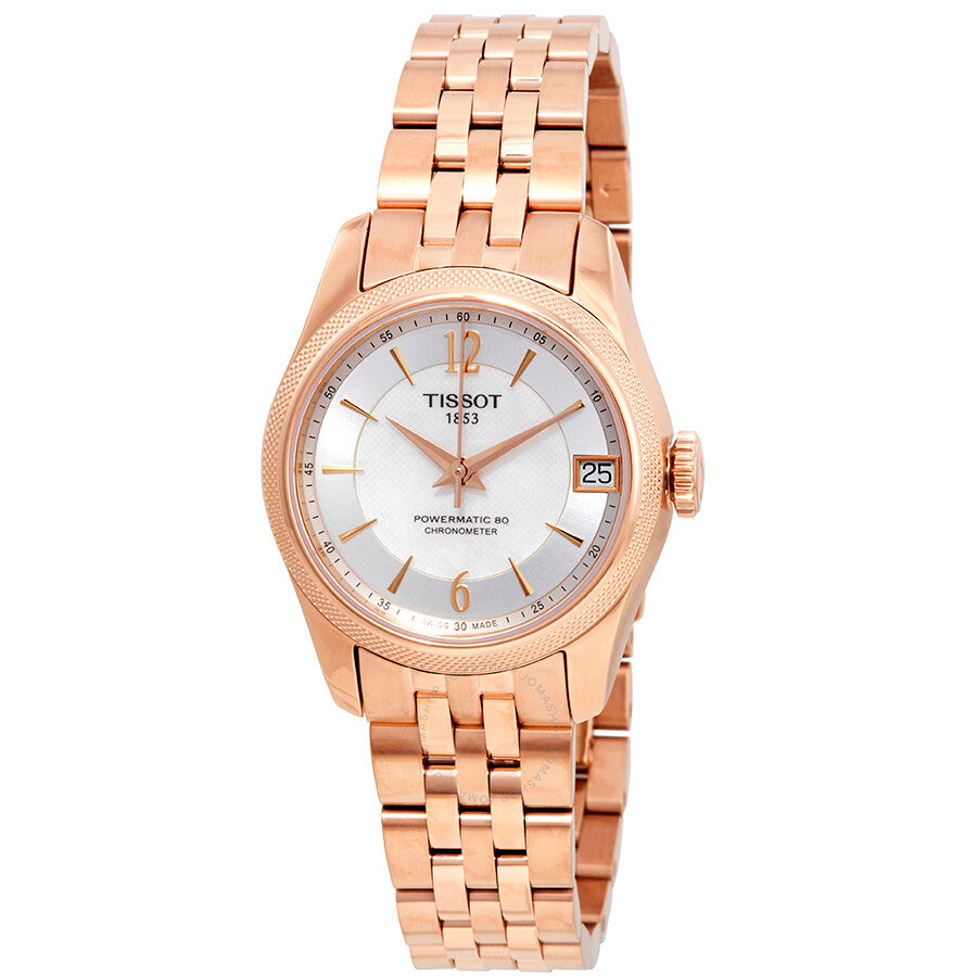 Tissot T-Classic Ballade Automatic Chronometer White Mother of Pearl Dial Ladies Watch T108.208.33.117.00 - Dawson Watches