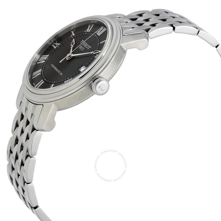 Tissot T-Classic Bridgeport Powermatic 80 Black Dial Men's Watch T0974071105300 - Dawson Watches #2