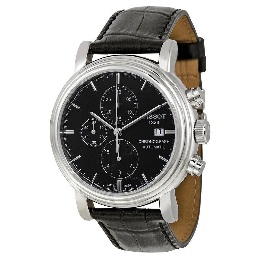 Tissot T-Classic Carson Chronograph Automatic Black Dial Men's Watch T0684271605100 - Dawson Watches