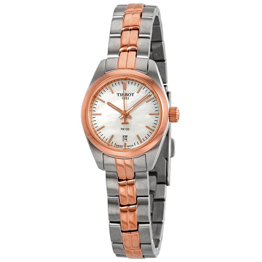 Tissot T-Classic Mother of Pearl Dial Two-tone Ladies Watch T1010102211101 - Dawson Watches