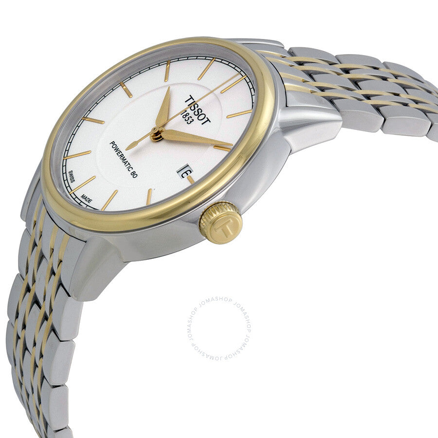 Tissot T-Classic Powermatic White Dial Men's Watch T0854072201100 - The Watches Men & Co #2