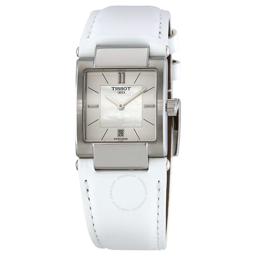 Tissot T-Lady White Mother of Pearl Dial Ladies Watch T090.310.16.111.01 - Dawson Watches