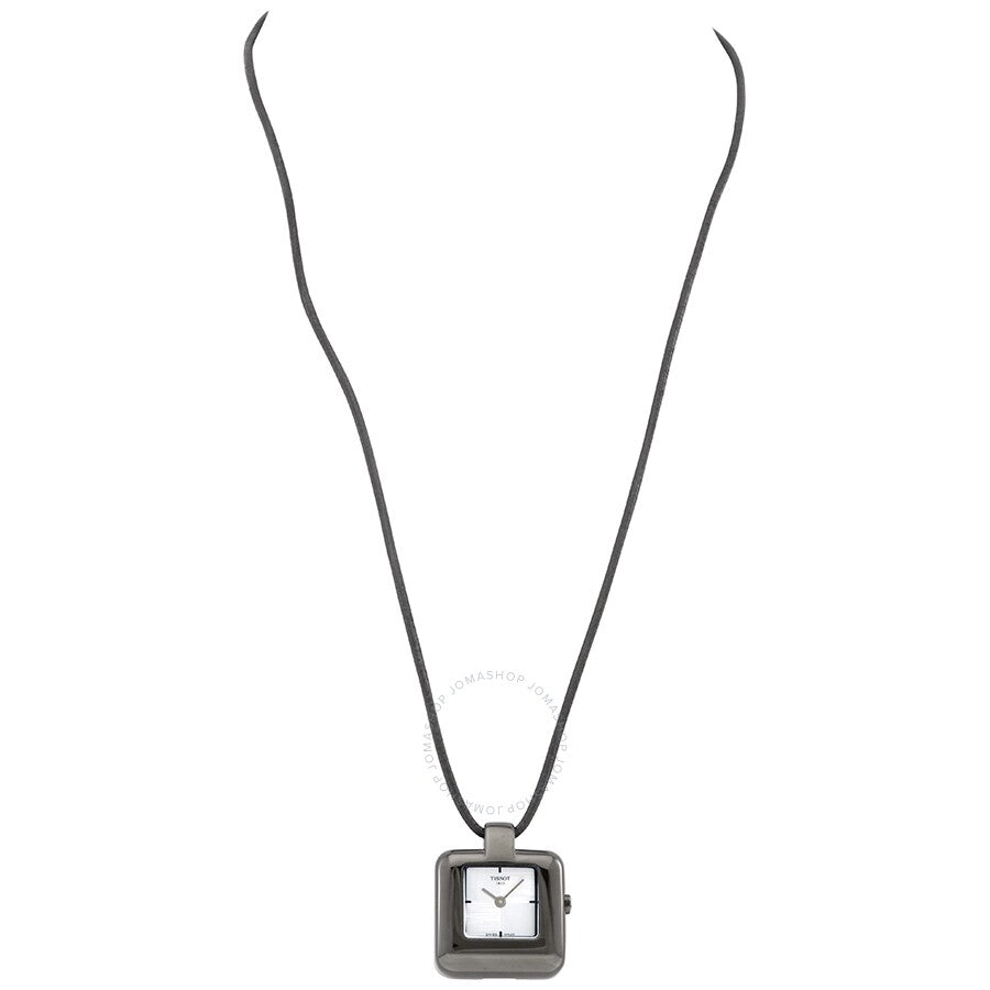 Tissot T-Pocket Quartz Silver Dial Ladies Pendant Watch T81.7.226.31 - Dawson Watches