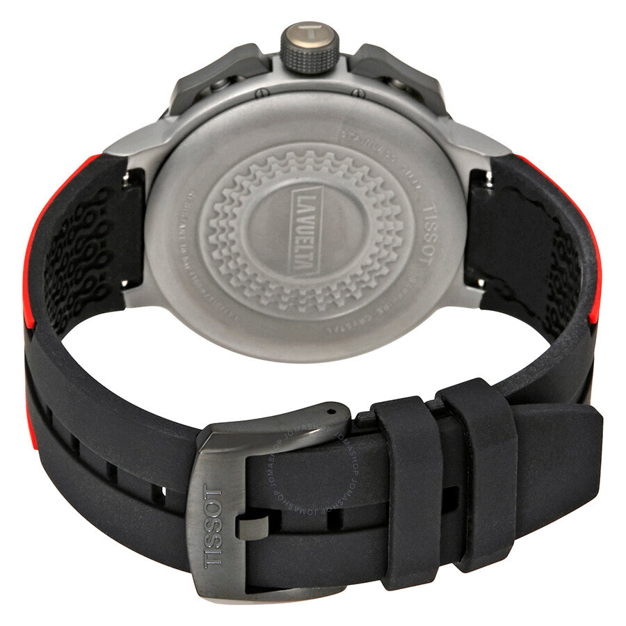 Tissot T-Race Chronograph Black Dial Red Silicone Men's Watch T111.417.37.441.01 - Dawson Watches #3