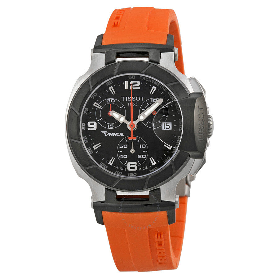 Tissot T Race Chronograph Orange Silicone Ladies Watch T0482172705700 - Dawson Watches