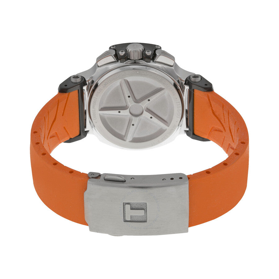 Tissot T Race Chronograph Orange Silicone Ladies Watch T0482172705700 - Dawson Watches #3