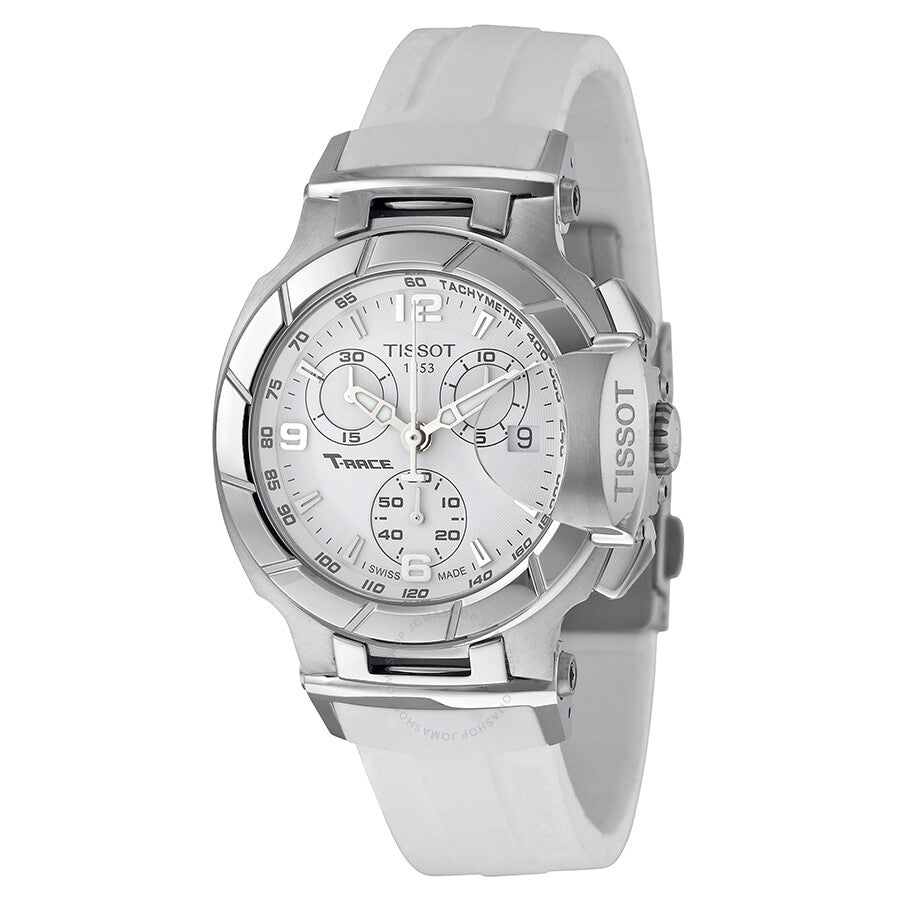 Tissot T-Race Chronograph White Dial Ladies Watch T0482171701700 - Dawson Watches