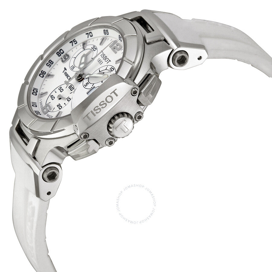 Tissot T-Race Chronograph White Dial Ladies Watch T0482171701700 - Dawson Watches #2