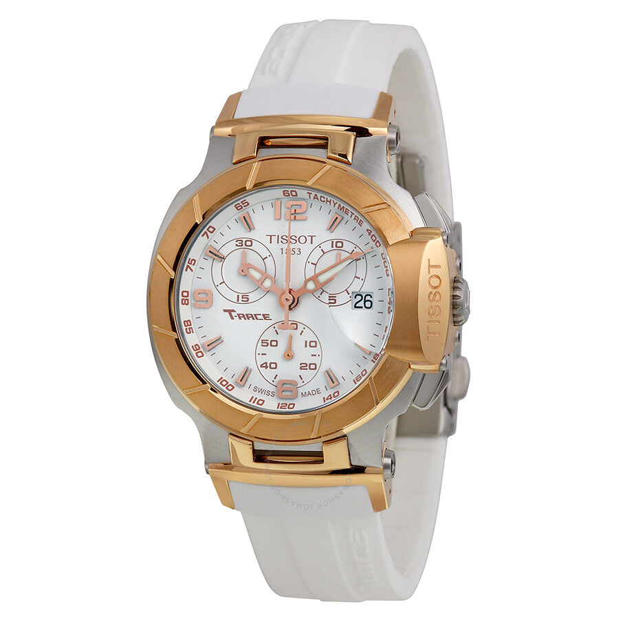 Tissot T-Race Chronograph White Dial Ladies Watch T0482172701700 - Dawson Watches