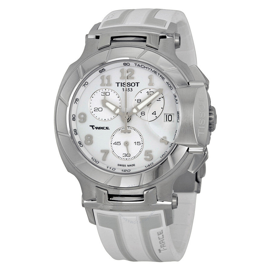 Tissot T-Race Chronograph White Grey Dial Men's Watch T0484171701200 - Dawson Watches