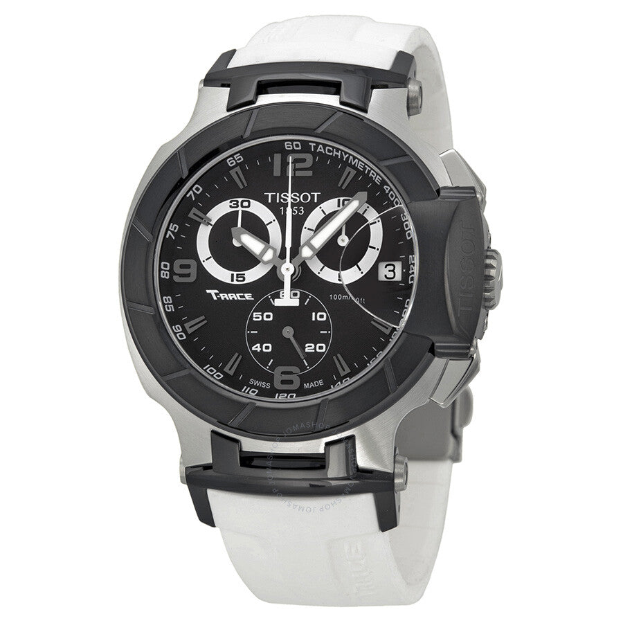 Tissot T Race Chronograph White Rubber Strap Men's Watch T0484172705705 - Dawson Watches