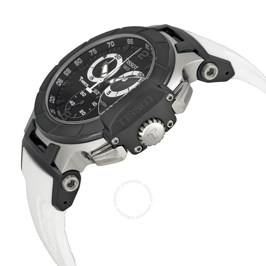 Tissot T Race Chronograph White Rubber Strap Men's Watch T0484172705705 - Dawson Watches #2