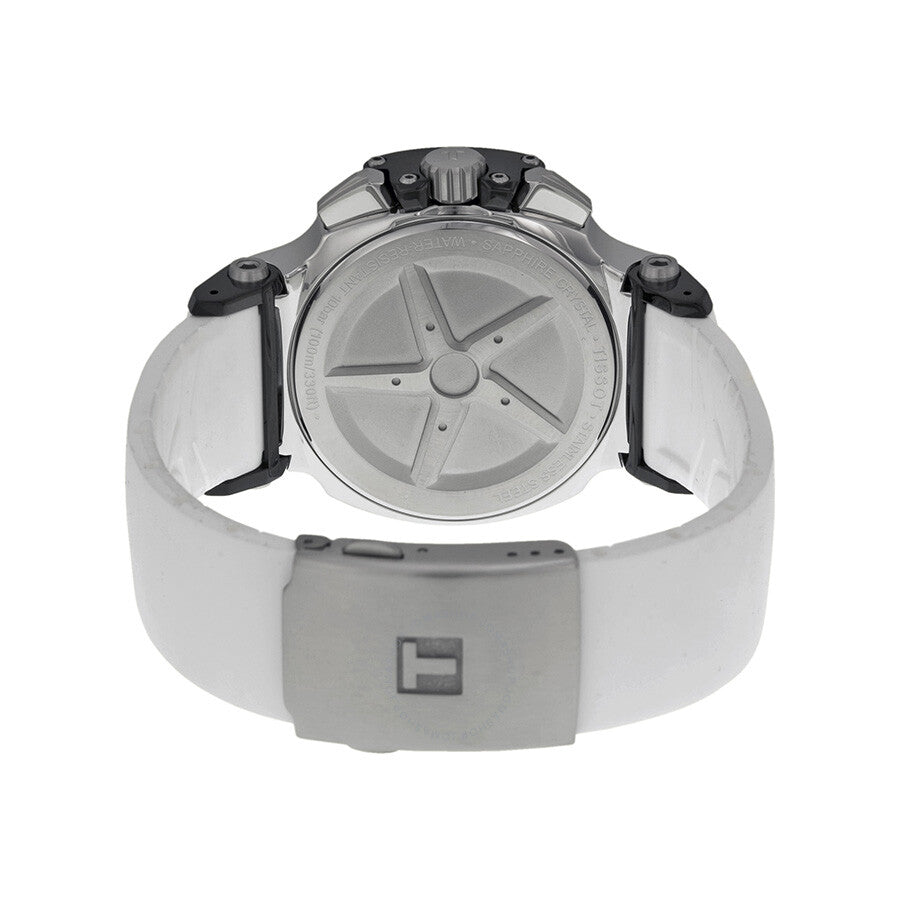 Tissot T Race Chronograph White Rubber Strap Men's Watch T0484172705705 - Dawson Watches #3