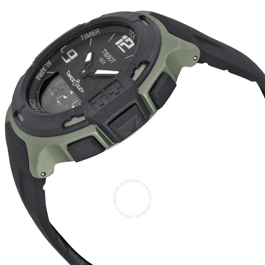 Tissot T-Race Touch Black Dial Black Rubber Men's Watch T0814209705701 - Dawson Watches #2