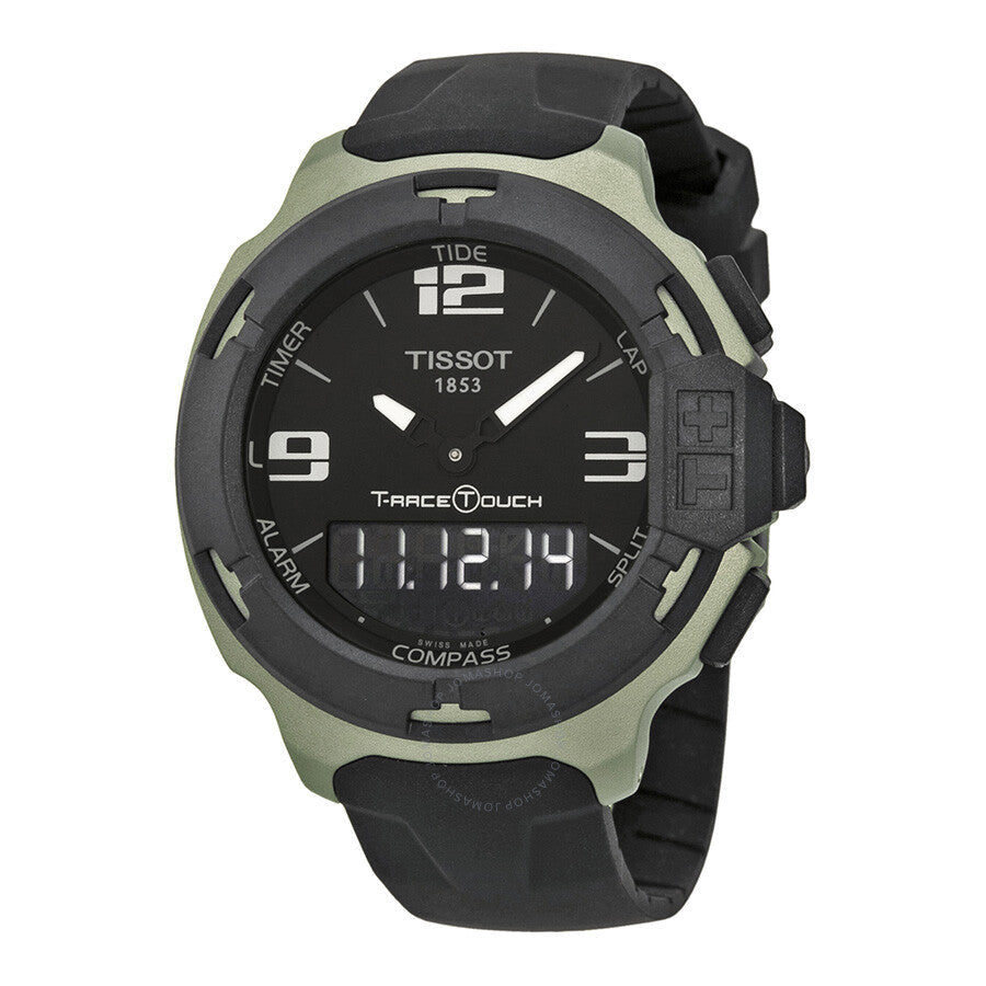 Tissot T-Race Touch Black Dial Black Rubber Men's Watch T0814209705701 - Dawson Watches