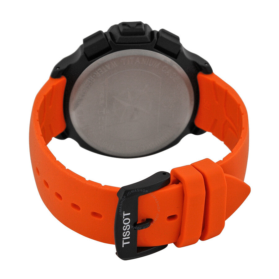 Tissot T-Race Touch Black Dial Orange Rubber Men's Watch T0814209705702 - Dawson Watches #3