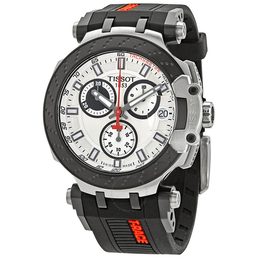 Tissot T-Race Chronograph Quartz White Dial Men's Watch T115.417.27.011.00 - Dawson Watches