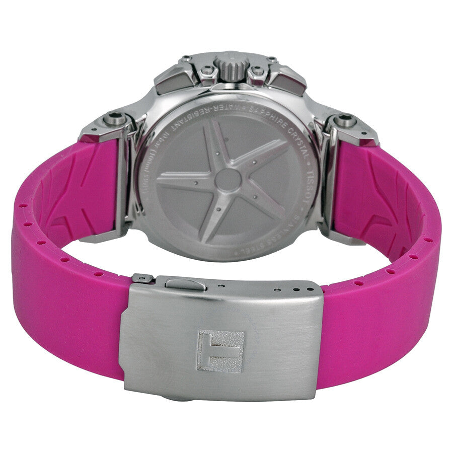 Tissot T-Race White Dial Pink Rubber Ladies Watch T0482171701701 - Dawson Watches #3