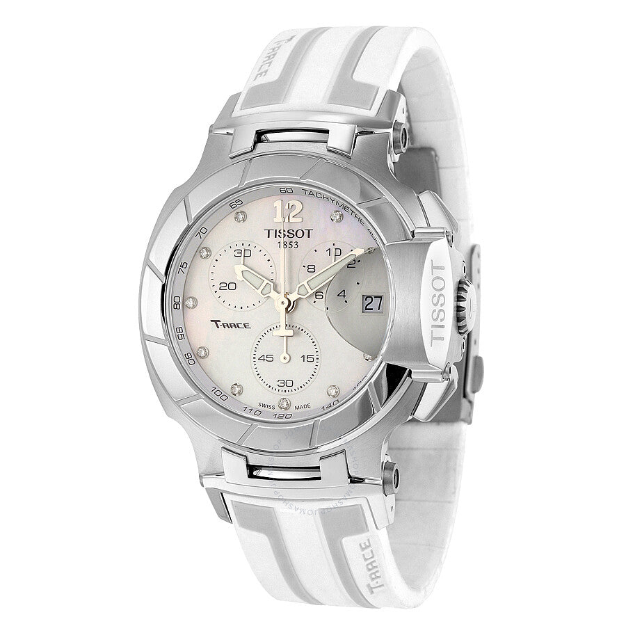 Tissot T-Race White Mother of Pearl Dial Watch T0484171711600 - Dawson Watches