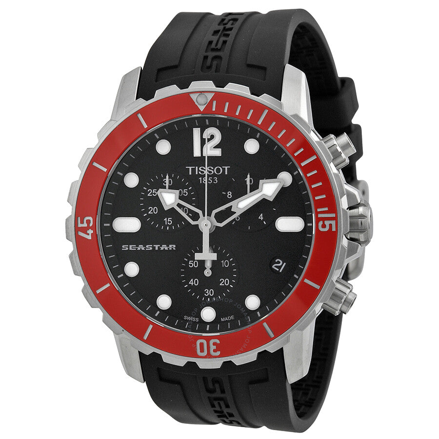 Tissot T-Sport Seastar Chronograph Black Dial Men's Watch T0664171705701 - Dawson Watches