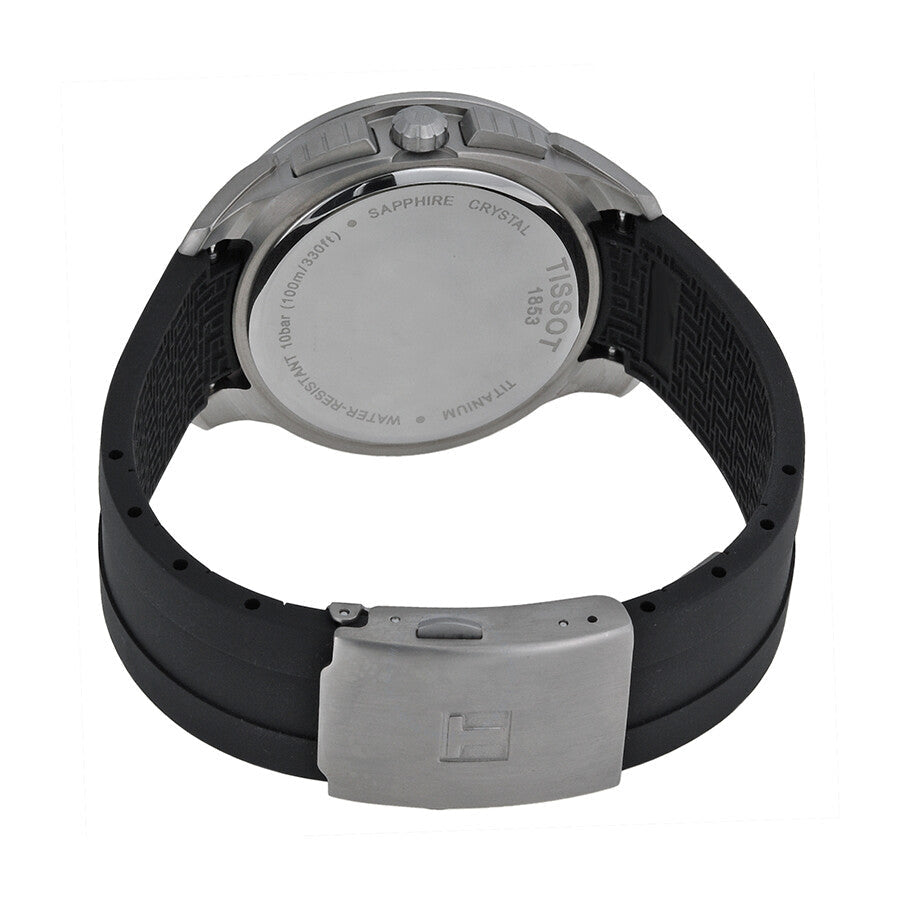 Tissot T-sport Titanium Black Dial Rubber Men's Watch T0694174705100 - Dawson Watches #3