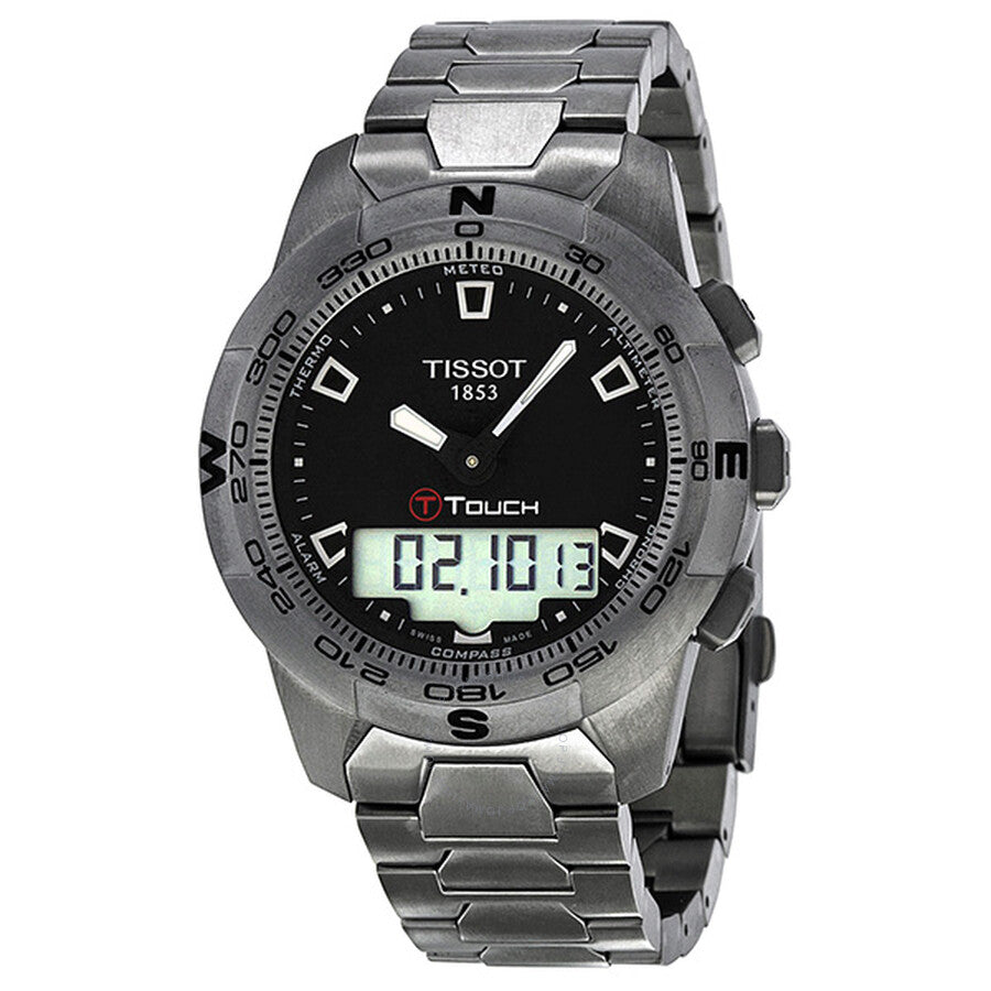 Tissot T-Touch II Black Dial Titanium Men's Watch T047.420.44.051.00 - Dawson Watches