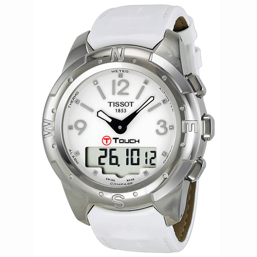 Tissot T-Touch II Multi-Function White Dial Titanium Watch T0472204601600 - Dawson Watches
