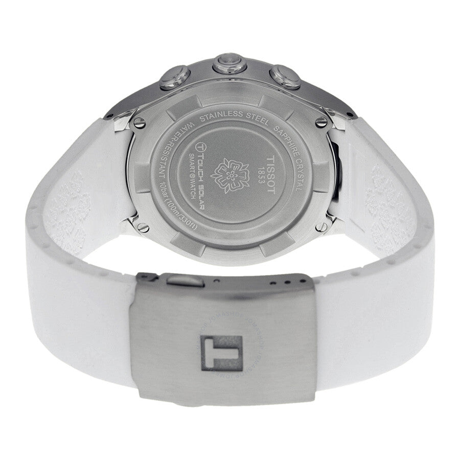 Tissot T-Touch Solar White Dial White Rubber Ladies Watch T0752201701700 - Dawson Watches #3