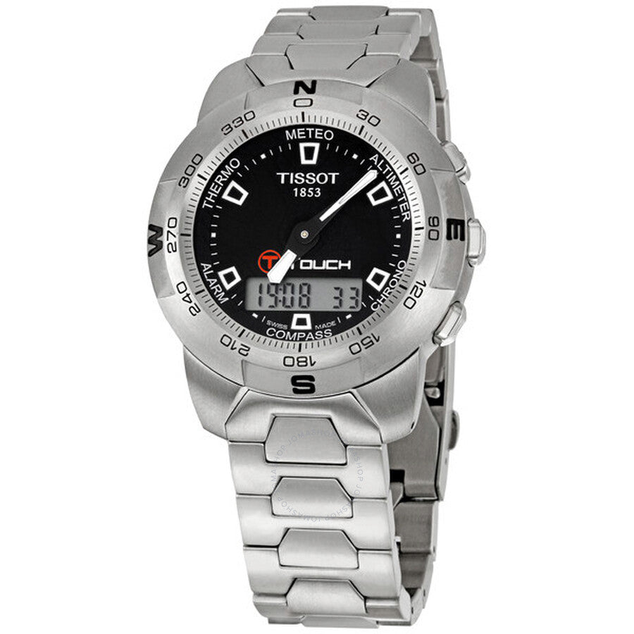 Tissot T-Touch Steel Analog/Digital Multifunction Black Men's Watch T33.1.588.51 - Dawson Watches