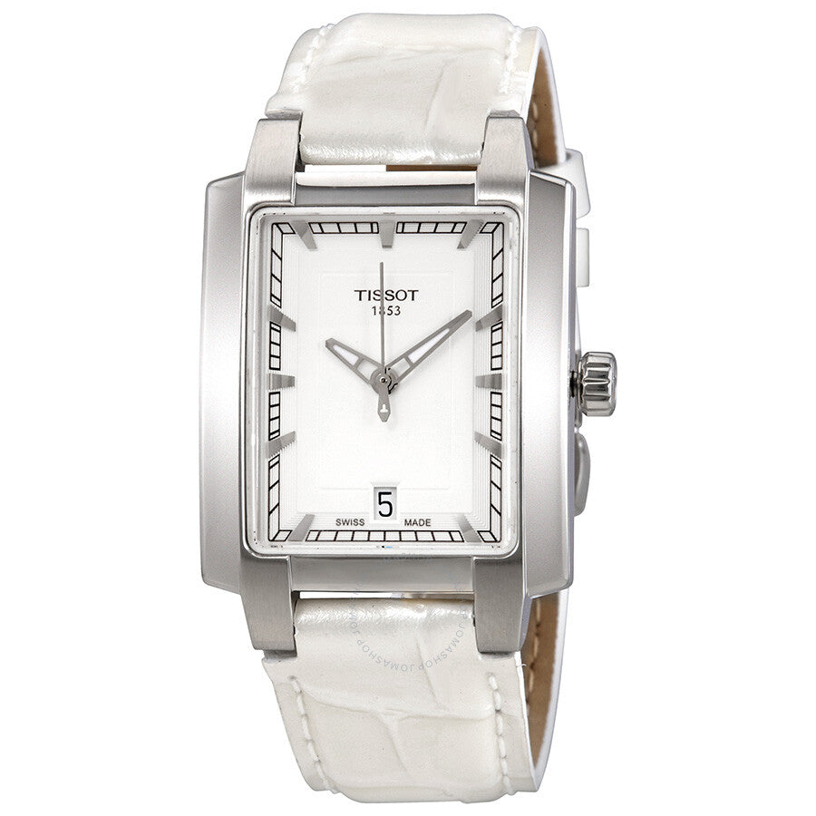 Tissot T-Trend TXL White Dial White Leather Ladies Watch T0613101603100 - Dawson Watches