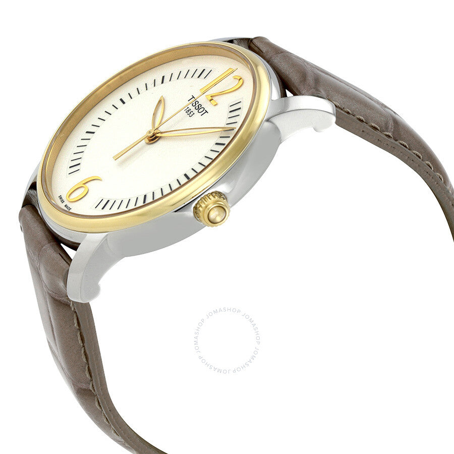 Tissot T-Trend White Dial Gray Leather Ladies Watch T052.210.26.037.00 - Dawson Watches #2