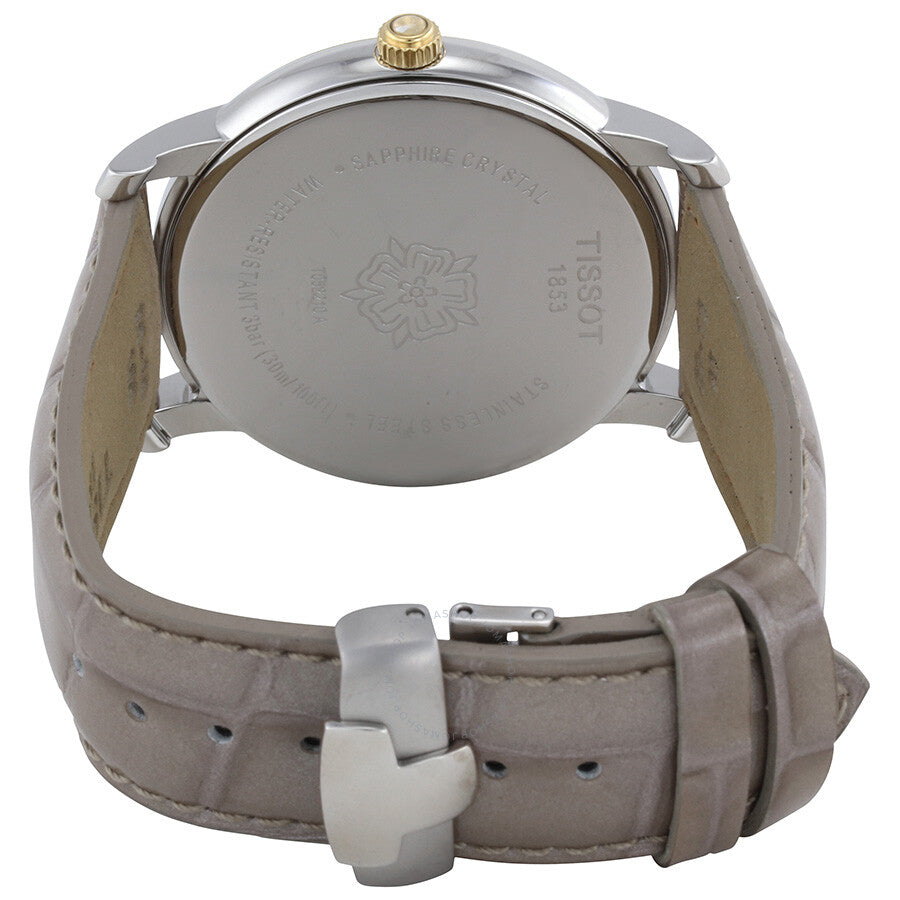 Tissot T-Trend White Dial Gray Leather Ladies Watch T052.210.26.037.00 - Dawson Watches #3