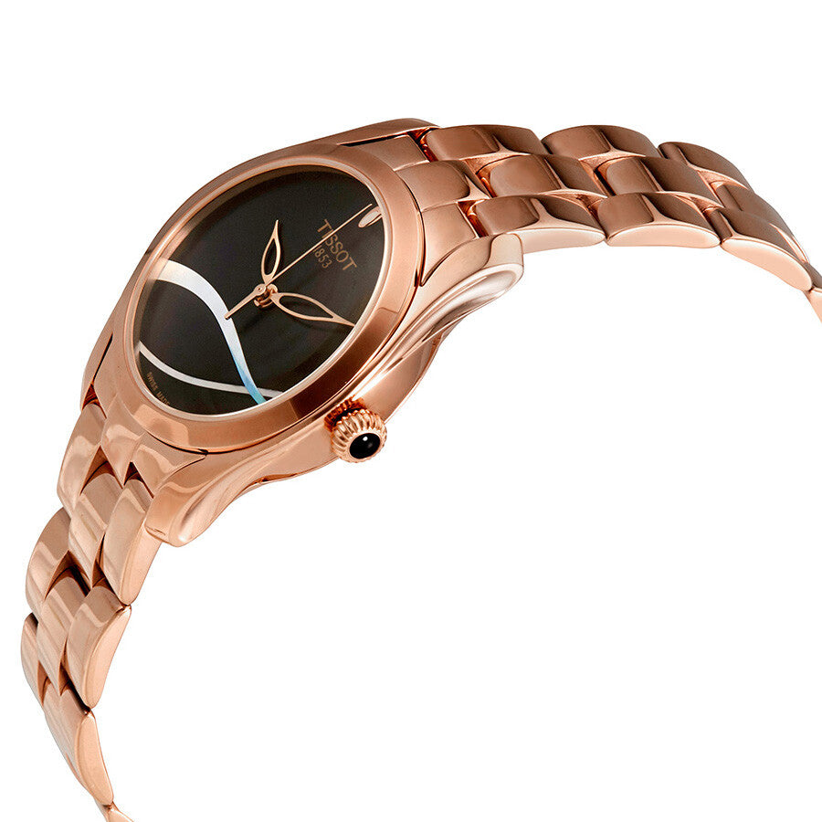 Tissot T-Wave Black with Mother of Pearl Dial Ladies Watch T112.210.33.051.00 - Dawson Watches #2