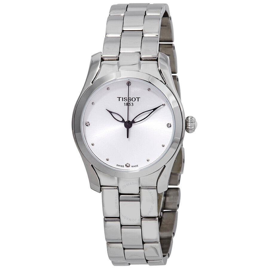 Tissot T-Wave Diamond Silver Dial Ladies Watch T112.210.11.036.00 - Dawson Watches