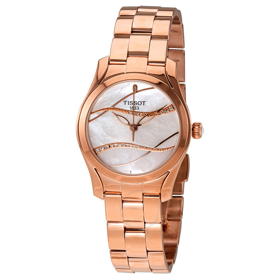 Tissot T-Wave Mother of Pearl Diamond Dial Ladies Watch T112.210.33.111.00 - Dawson Watches