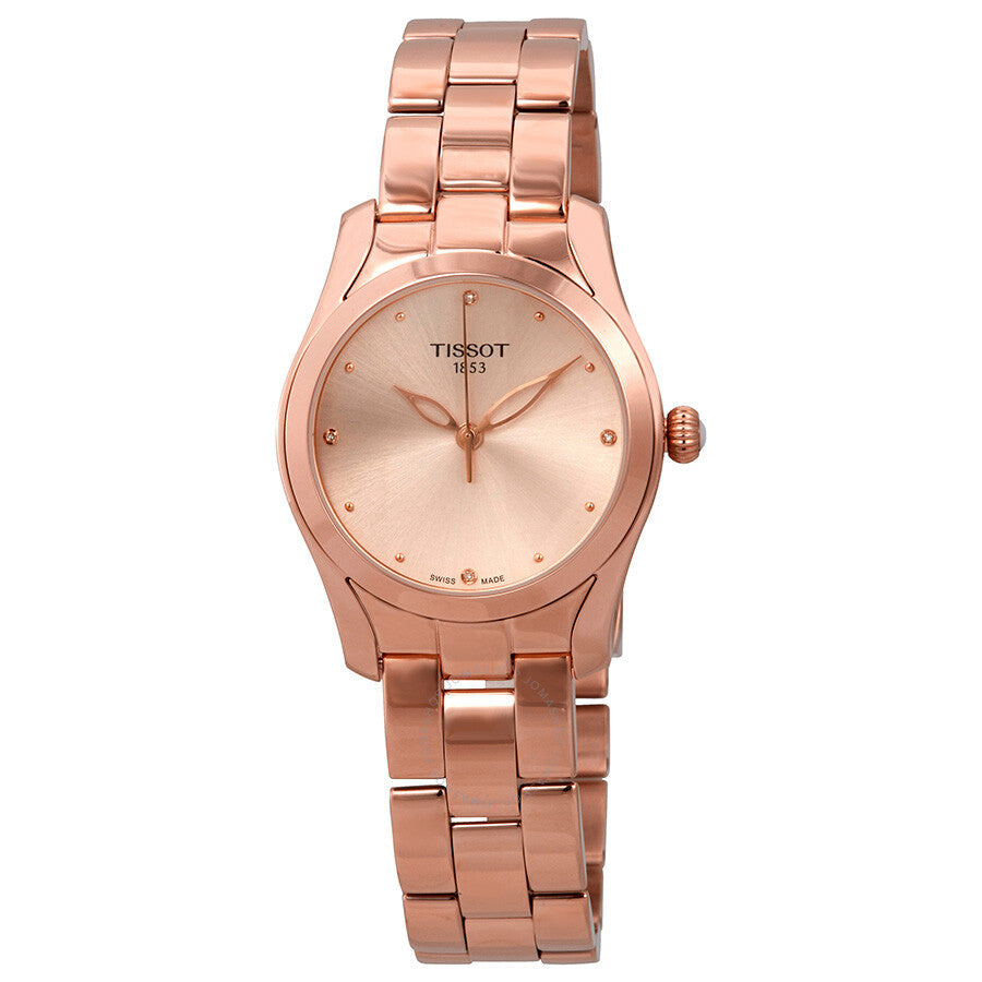 Tissot T-Wave Rose Diamond Dial Ladies Watch T112.210.33.456.00 - Dawson Watches