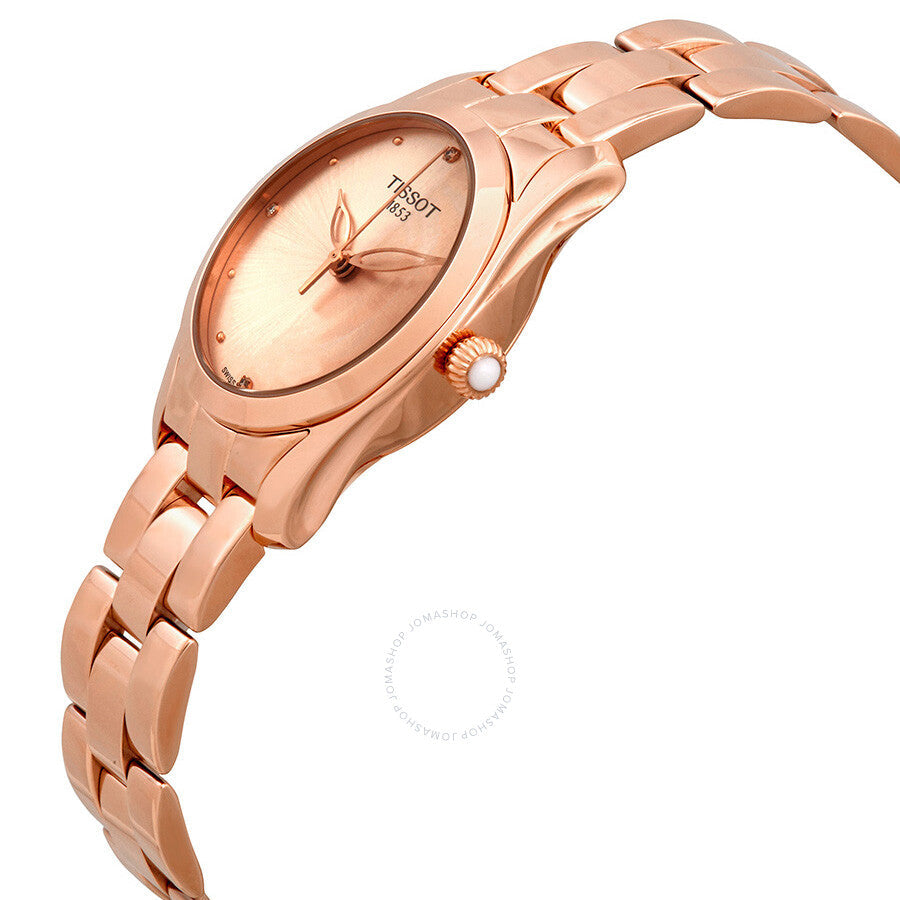 Tissot T-Wave Rose Diamond Dial Ladies Watch T112.210.33.456.00 - Dawson Watches #2