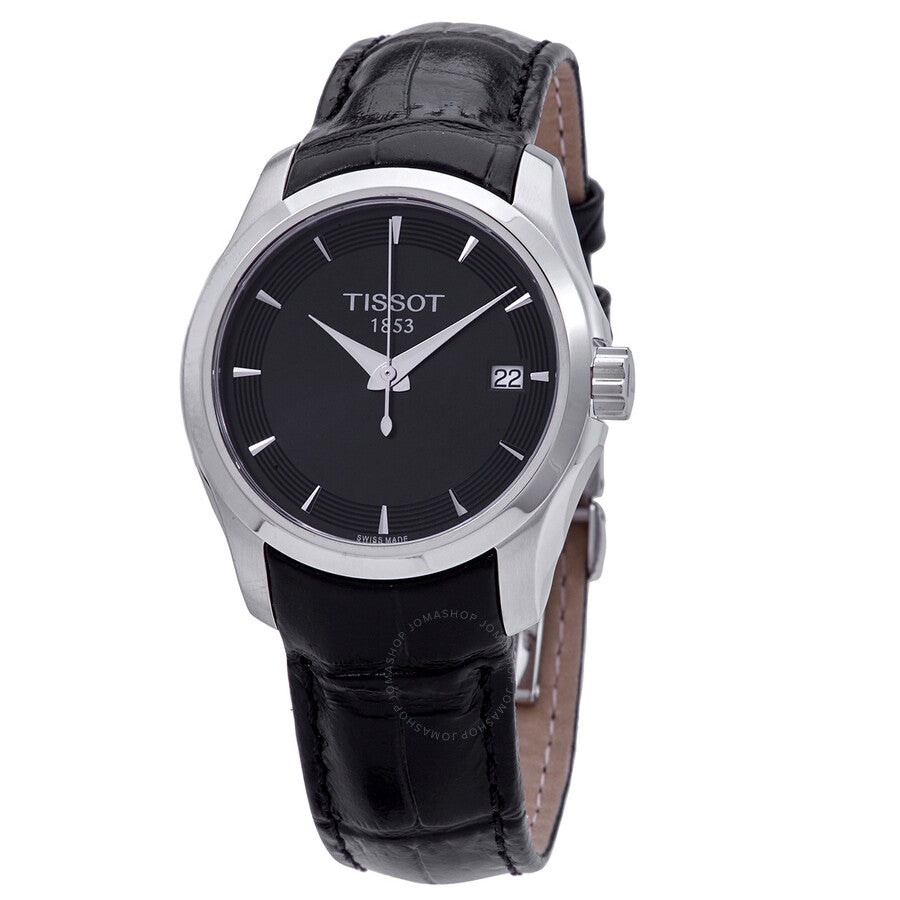 Tissot T-Classic Couturier Quartz Black Dial Ladies Watch T035.210.16.051.01 - Dawson Watches
