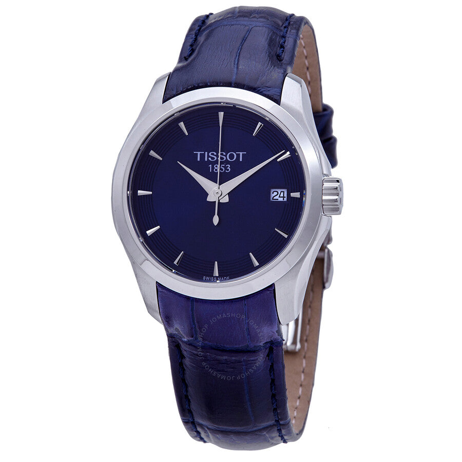 Tissot T-Classic Couturier Quartz Blue Dial Ladies Watch T035.210.16.041.00 - Dawson Watches