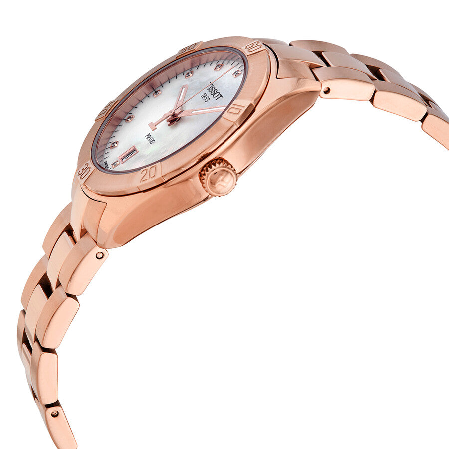 Tissot T-Classic PR100 Quartz Diamond Mother of Pearl Dial Ladies Watch T101.910.33.116.00 - Dawson Watches #2